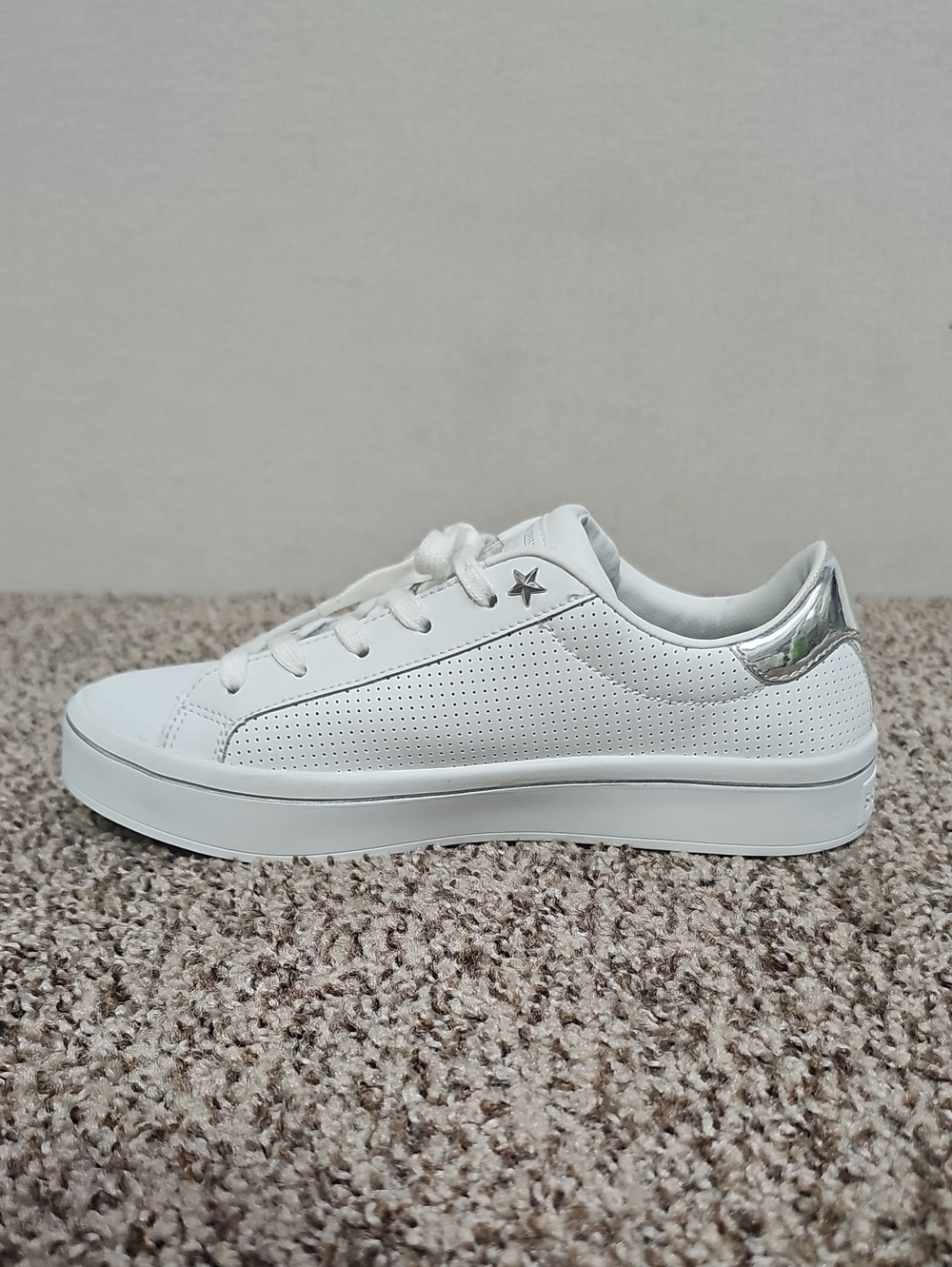 SKECHERS STREET HI-LITE PERF-ECT LEATHER SNEAKERS BFPM-10-079 - Picture 5 of 10